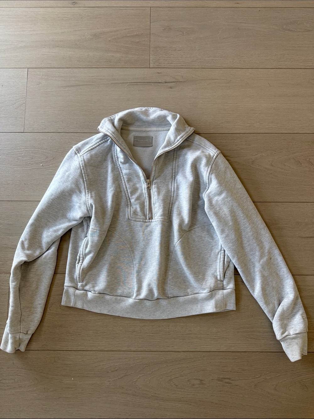 Everlane Heather Gray Pullover Sweatshirt